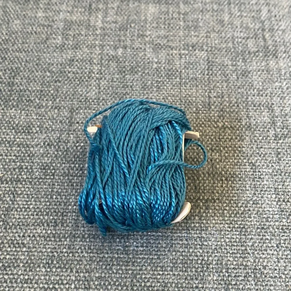 Blue Needlepoint Thread Yarn